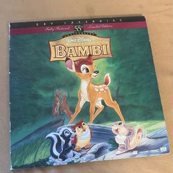 Walt Disney’s Bambi Laserdisc LD Masterpiece 55th Anniversary Limited Edition