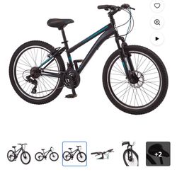 Schwinn 24-in. Sidewinder Unisex Mountain Bike, Black & Teal, 21 Speeds