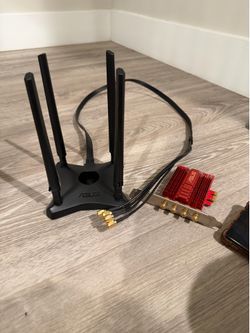 ASUS WiFi Adapter. PCE-AC88 Dual-Band 4x4 AC3100 WiFi PCIe Adapter with Heat Sink