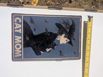 Metal sign Cat Mom
