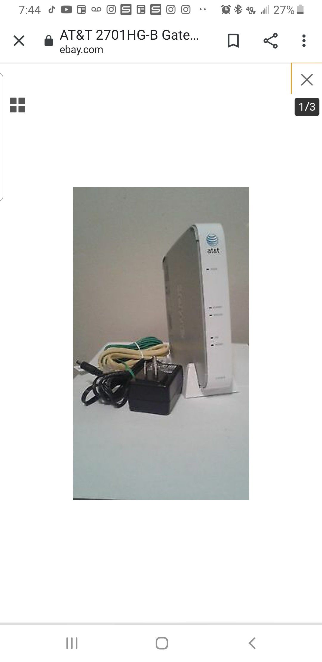 Wireless Router At&t 10.00