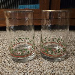 Christmas Holly Berry Glasses
