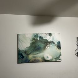 Wall Canvas & Candle Holders