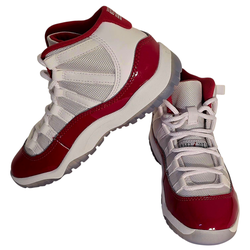 Air Jordan 11 Retro Cherry Red White Kids Size 13C Youth Sneakers Clean