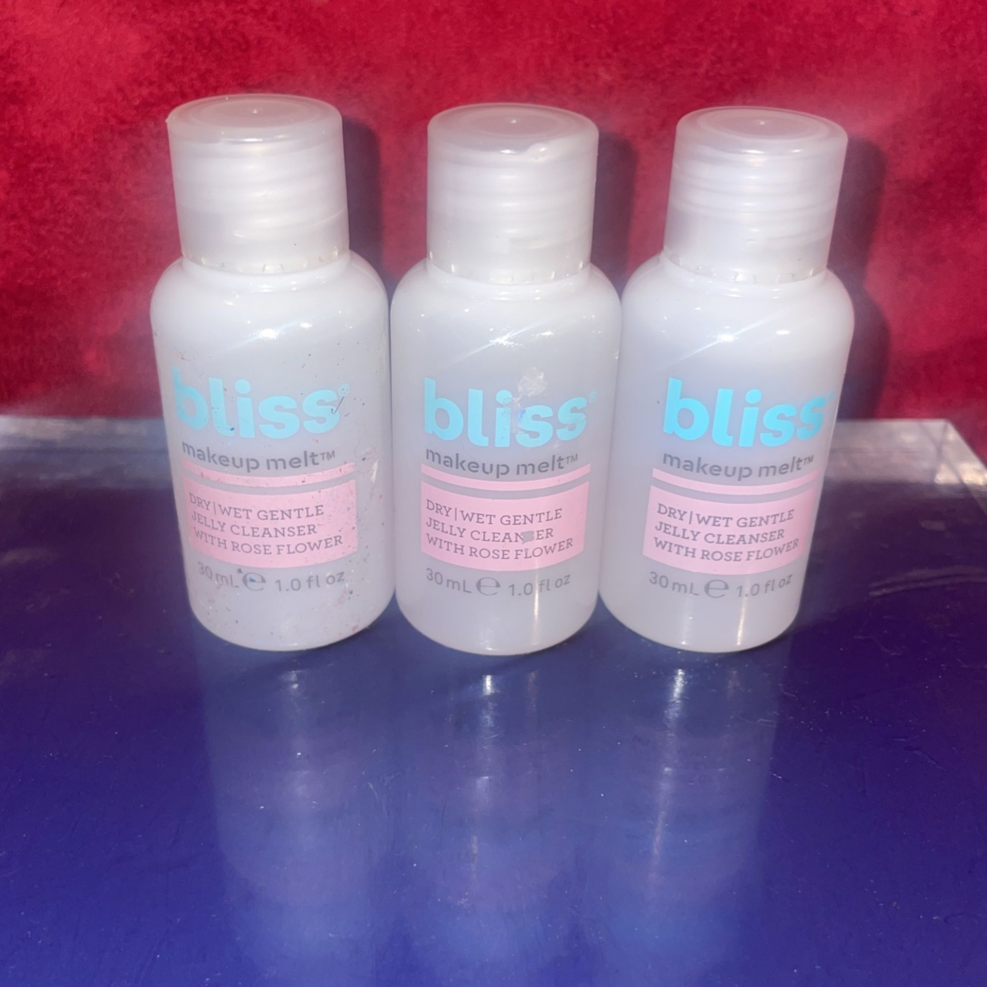 3 New Bottles Of Bliss Makeup Melt 1.0 Oz Each