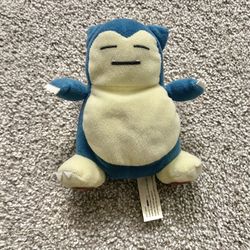 1998 Pokémon Hasbro Snorlax Bean Bag Series 1 Plush
