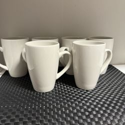 Set of 12 White Steelite Coffee Mugs – Durable Restaurant Quality