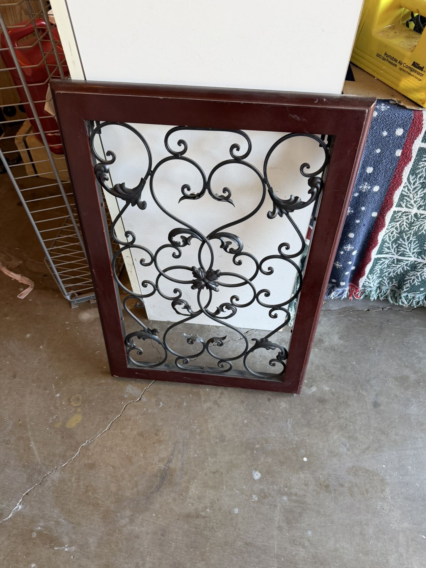 DECORATIVE WALL ART. 18"w x 46 3/4"high; rectangle, cross streets are Arapaho & Waterview