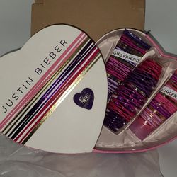 New - Justin Bieber Girlfriend Fragrance 3 Piece Gift Set For Women Mothers Day 