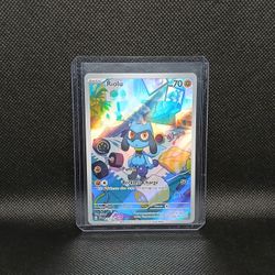 Pokémon Tcg S&V Base Set Riolu 215/198 illustration Rare Mint 
