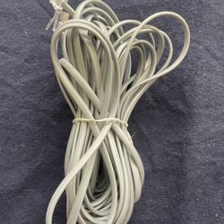 Telephone Cable Cord - 14 Ft Approx - Gray - Great Condition 