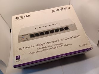 Netgear GC108PP-100NAS 126W PoE+ 2.4A Switch 8 Ports Gibabit