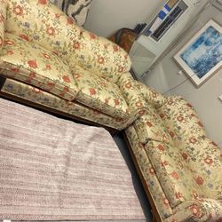 Vintage Floral Sofa Set – 2 Sofas – $450 OBO