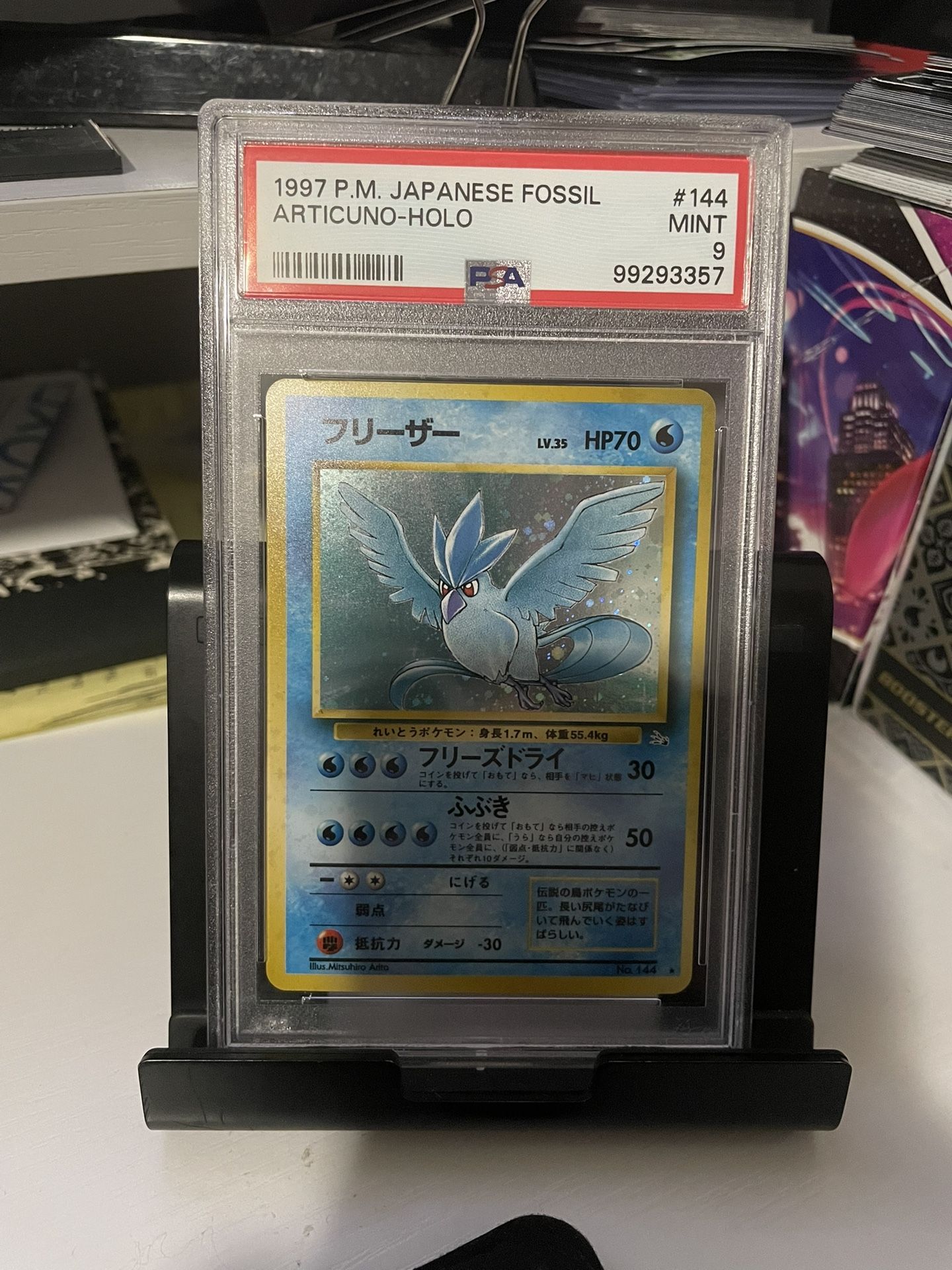 1997 Japanese Fossil Articuno PSA 9