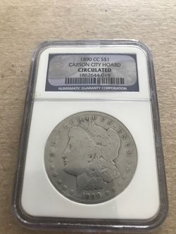 1890 CC Morgan Silver Dollar NGC Graded