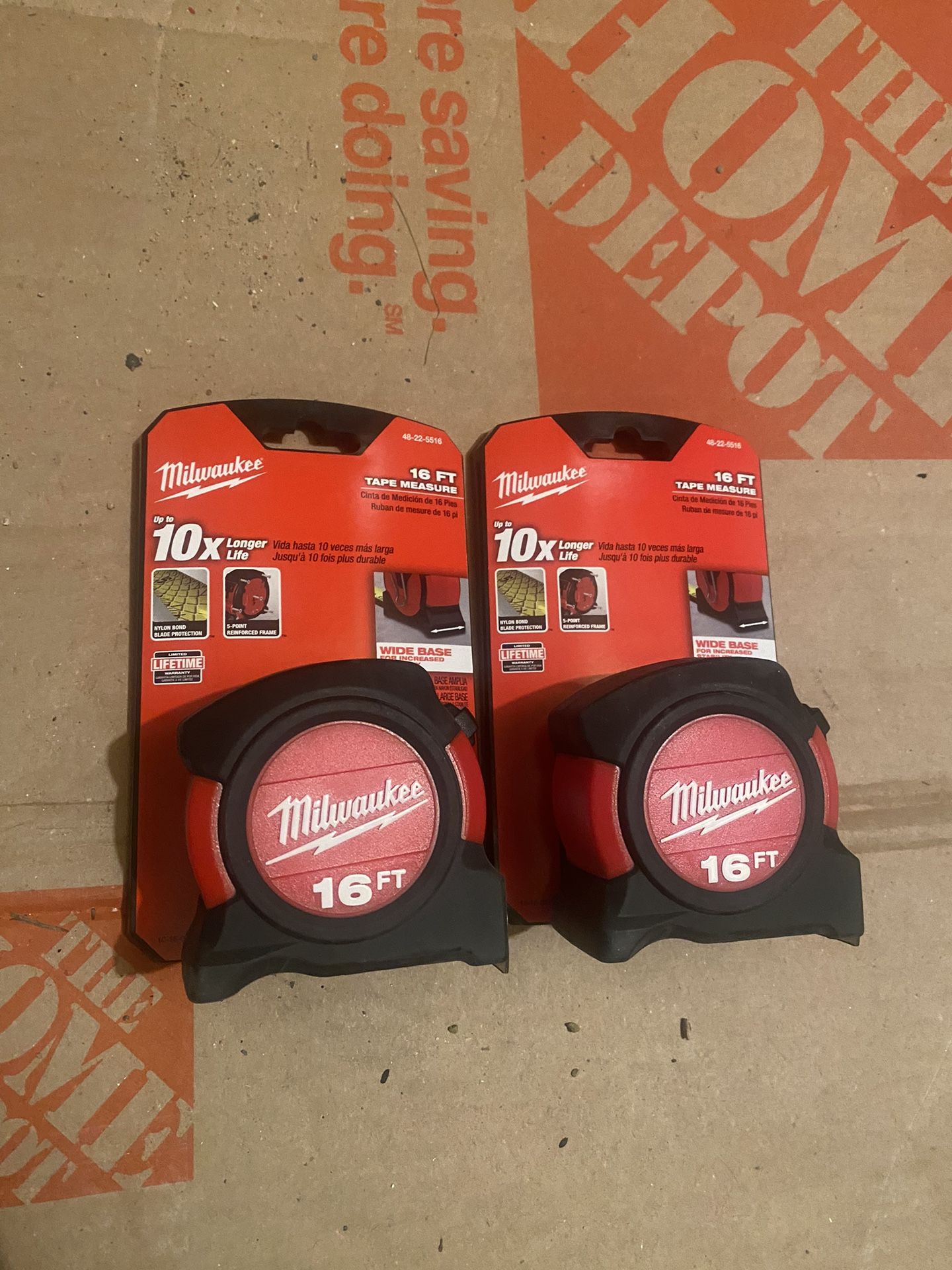 Milwaukee 16ft. Tape Measures (2)