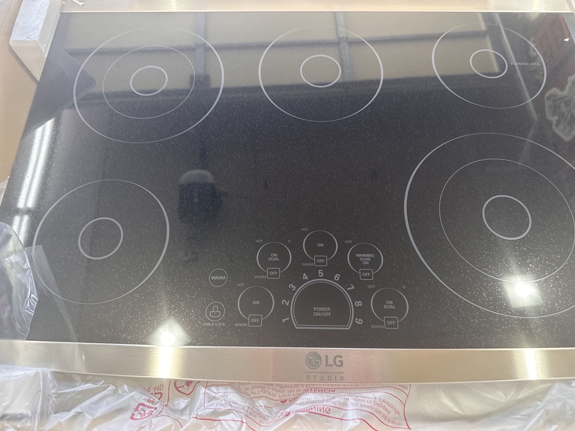 30 Inch L G 5 Burner Electric Countertop Range