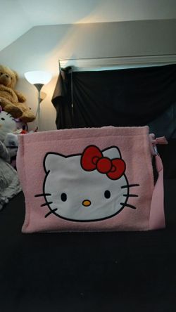 Hello Kitty Pink Sherpa Travel Bag
