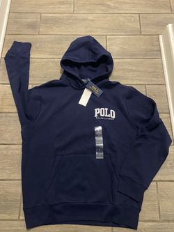 Large men polo hoodie new with tags