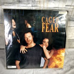 CAGED FEAR Laserdisc LD VERY GOOD CONDITION VERY RARE DAVID KEITH STARS!