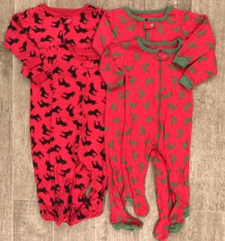 Christmas PJ Onesies: 6 months + 2T