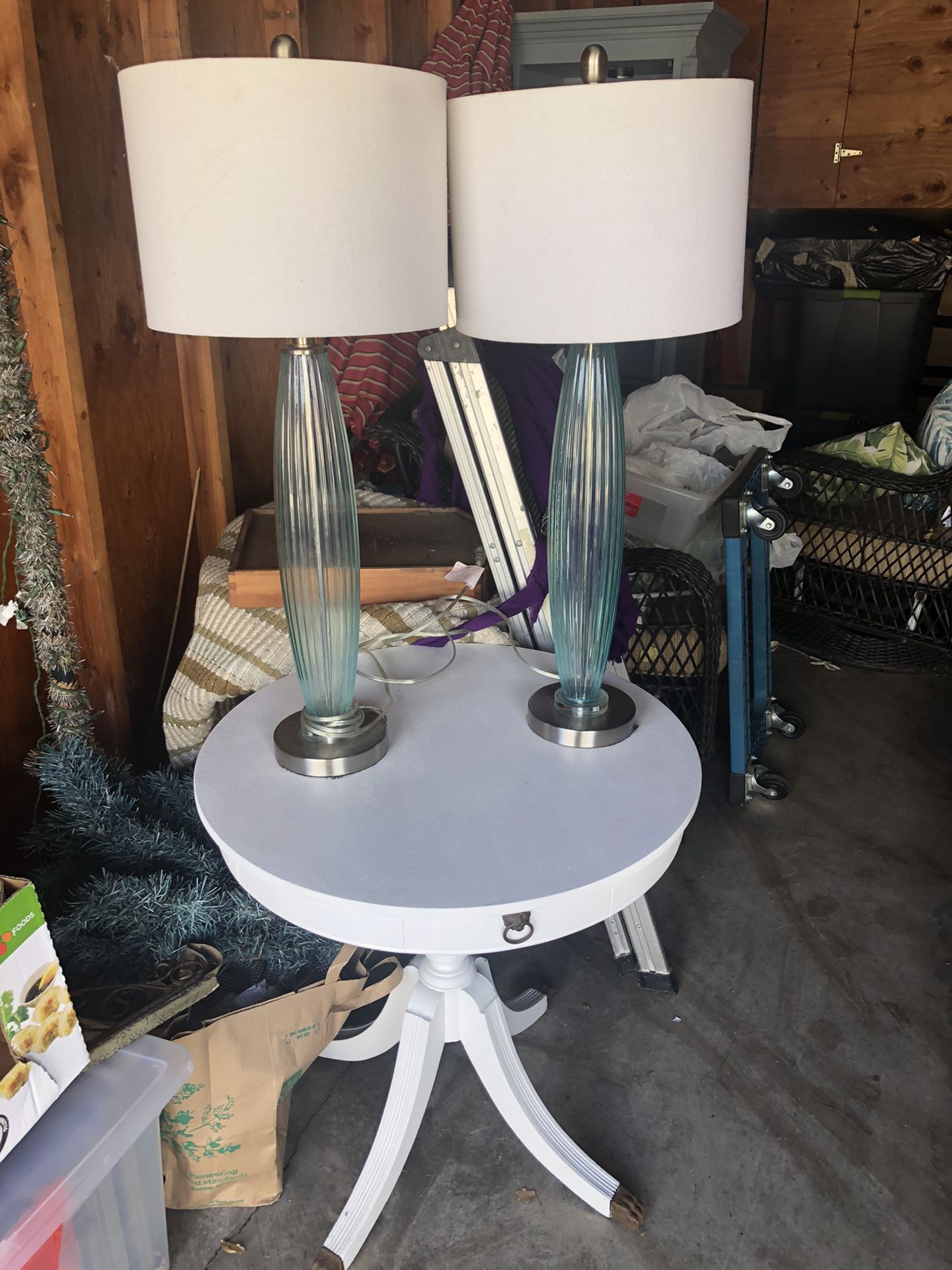 Table With Lamps