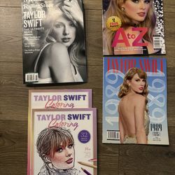 Bundle of Taylor Swift Magazines and Coloring Books