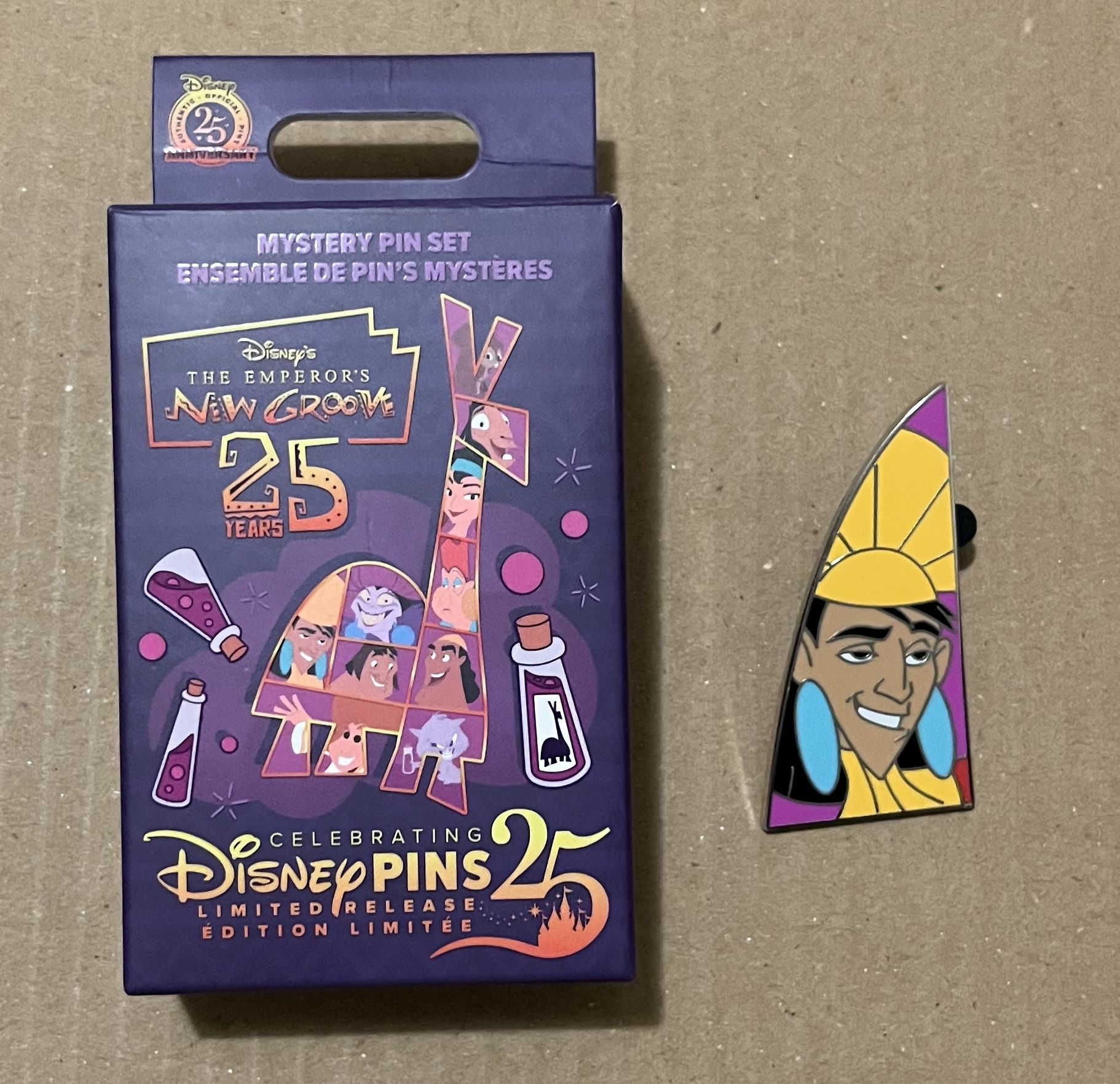 Disney Emperor's New Groove Limited Release Puzzle Mystery Pin Set Kuzco Pin