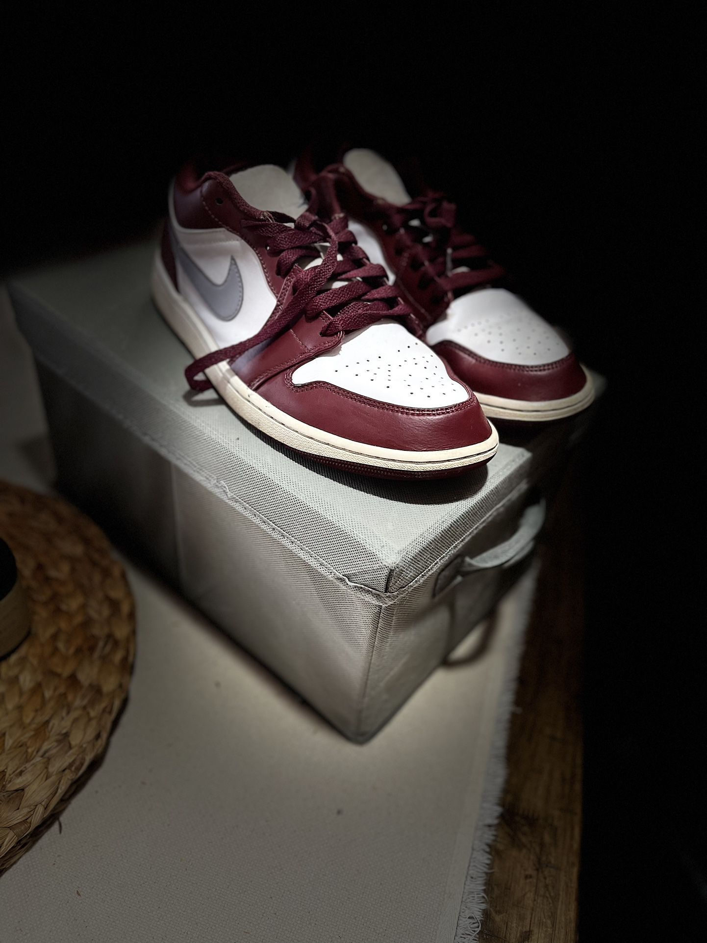 Jordan 1 low cherrywood