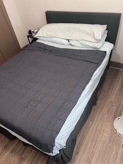 Queen size bed, two years old