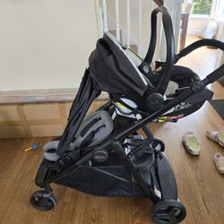 Double Stroller, Car Seat and Car Base Bundle! 