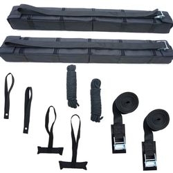  Universal 34" Long Folding Anti-Vibration Soft Roof Rack pad for Kayak/Canoe/Surfboard/Paddle Board/SUP/and Water Sports 