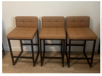 Set of 3 Bar Stools — $150