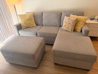 Couch with ottoman