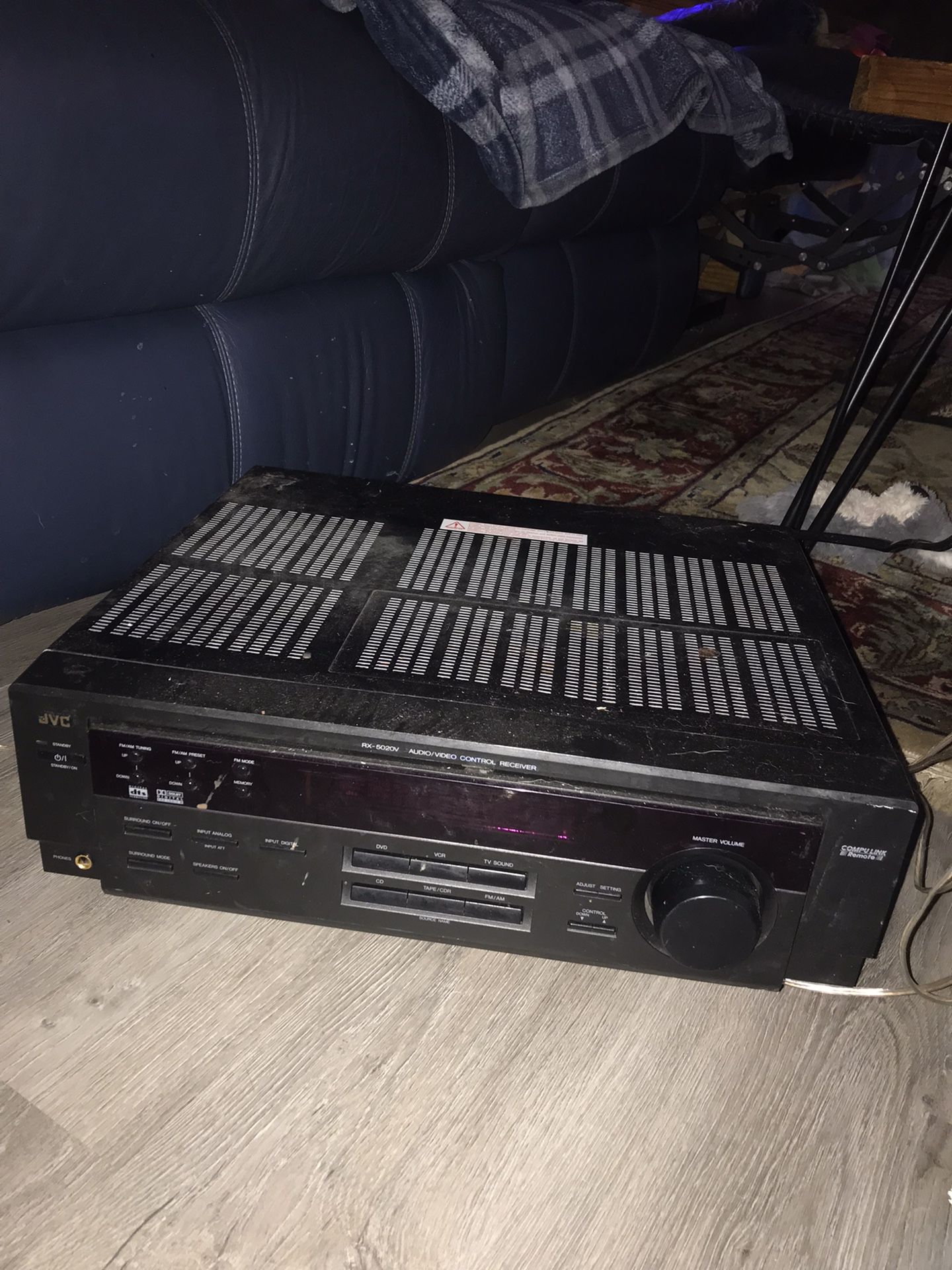 JVC Stereo Receiver With 6 Speakers