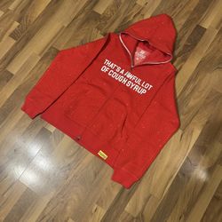 Red Rhinestone ALOCS hoodie 