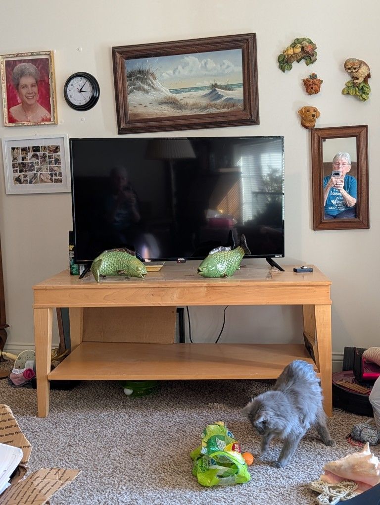 Solid Wood Work Table For Crafts - Moving Sale