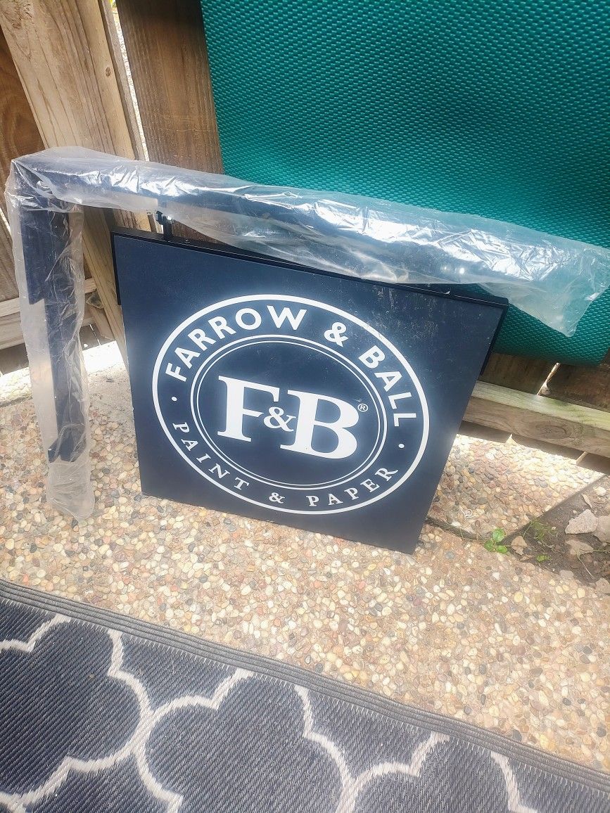 Farrow & Ball Retail Metal Sign - Advertising Collectible