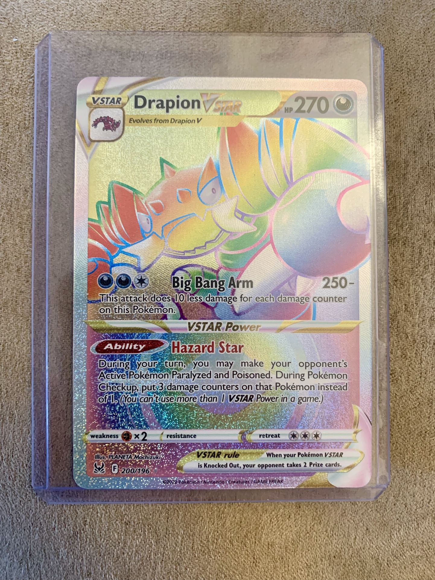Pokemon Card Drapion Vstar Rainbow