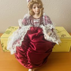 Vintage Mary Victorian blonde doll  fancy doll porcelain exquisite collection 