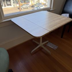 $25 OBO- Vintage Wooden Card Table With Metal Base