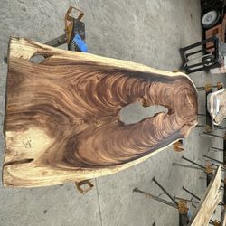 Exotic Live Edge Slabs- Monkeypod, Mango, Teak, Purple Heart 