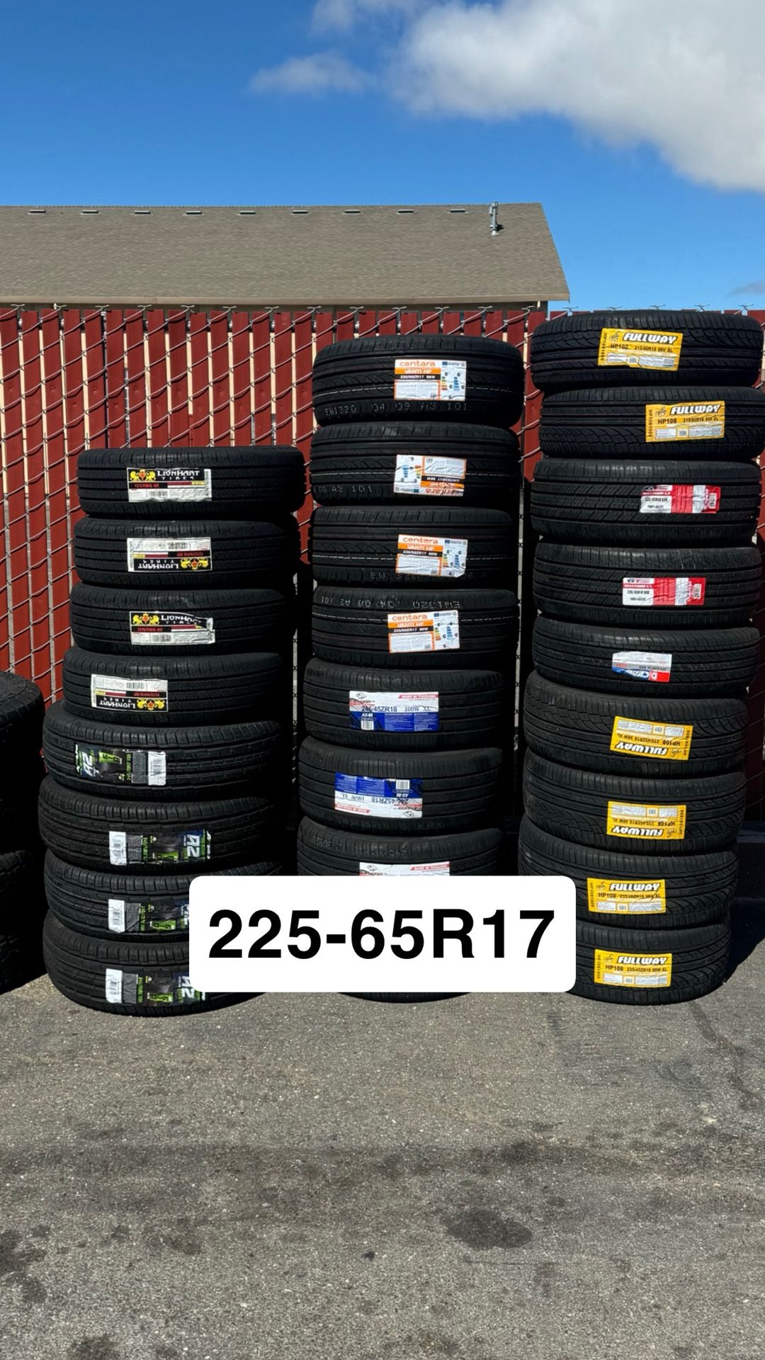225-65R17 Brand New Tire Set With 50k Miles And Install