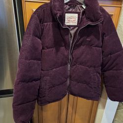 Womens Levi Puffer Corduroy Jacket 