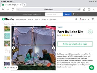 Kiwico fort builder kit
