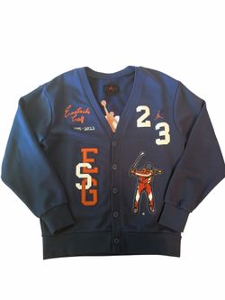 Jordan eastside mens S blue cardigan sweater