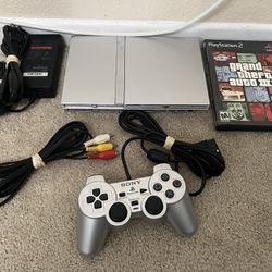 PlayStation 2 PS2 Slim With GTA 3