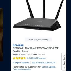 Nighthawk Ac1900 Smart Router 