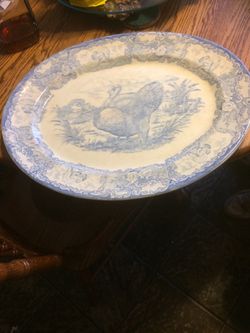 Antique Turkey Platter