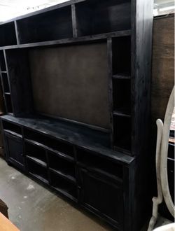 Entertainment center 98” console with hutch
